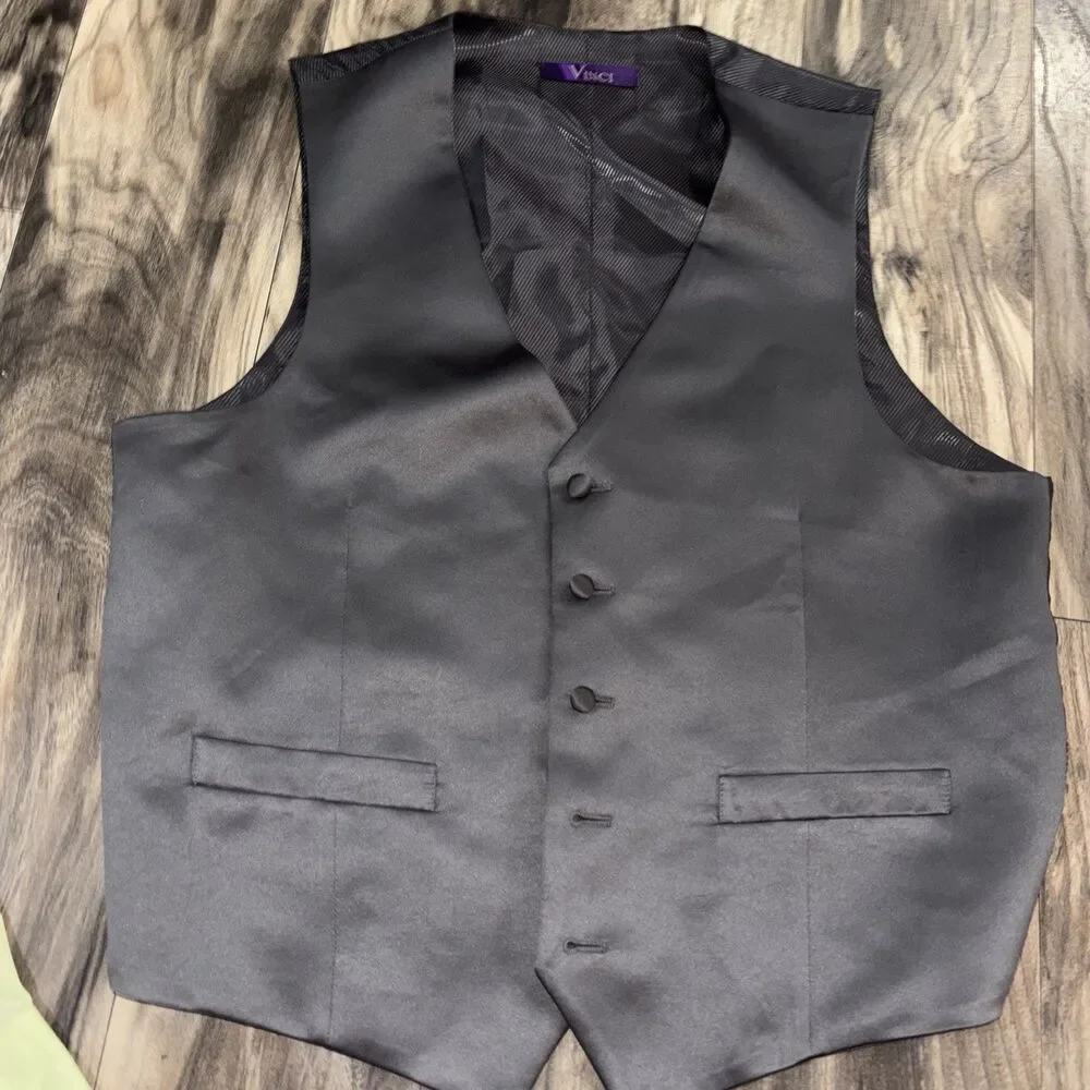 2pc Vinci Made In Italy Suit Vest And Blazer Pre Owned In Great Condition